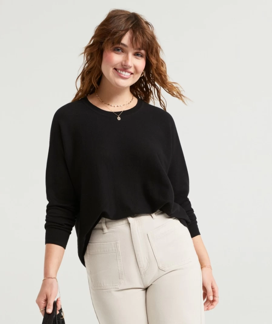 Sportsgirl Women's Simone Essential Knit Sweater - Soft Casual Pullover Top