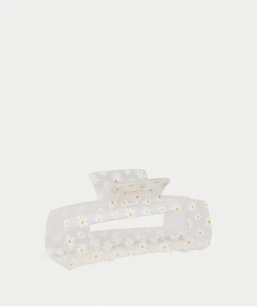 Sportsgirl Clear Daisy Hair Claw for Women - Fashion Hair Clip