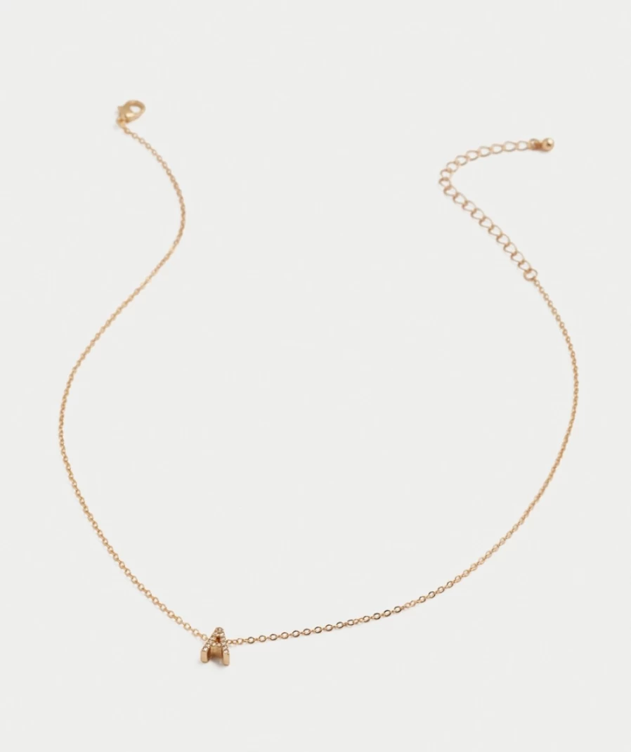 Sportsgirl Women's Gold Jewel Letter Necklace - Elegant Personalized Pendant for Her