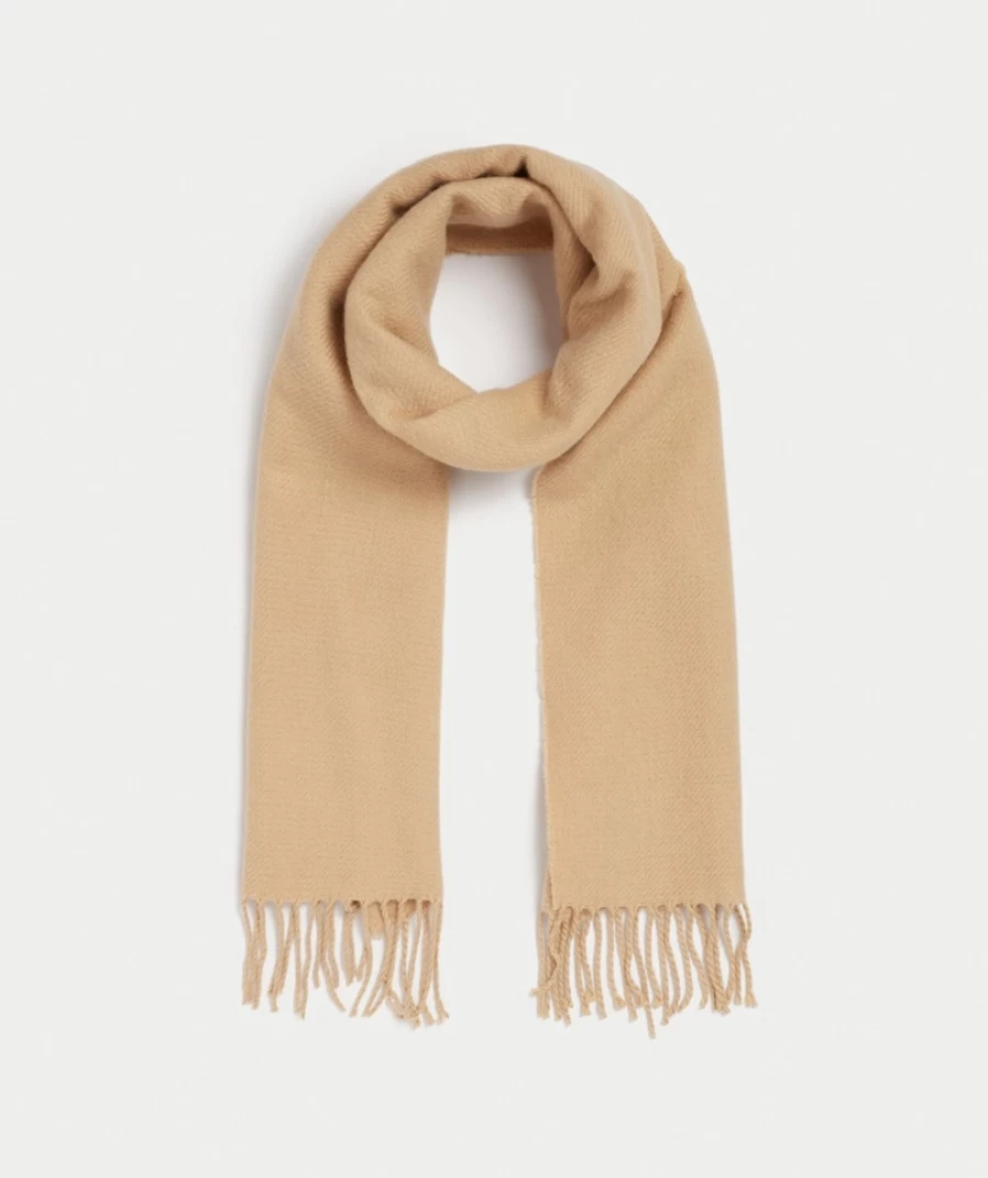 Sportsgirl Women's Camel Hazel Tassel Scarf - Elegant Boho Fashion Accessory