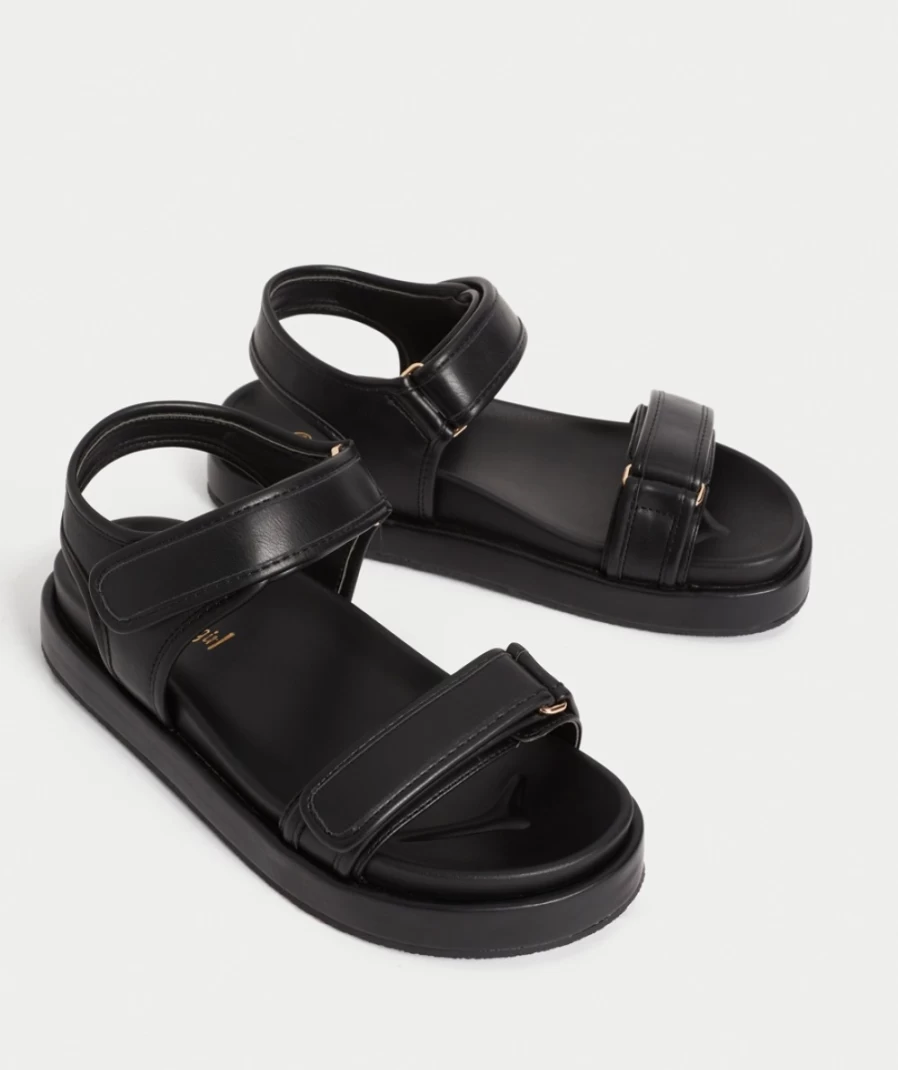 Women's Black Maya Sandal by Sportsgirl – Stylish & Comfortable Footwear