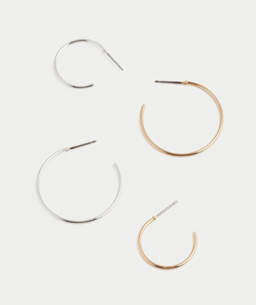 Sportsgirl Women's Multi-Color Hoop Earrings Pack - Trendy Statement Hoops for Everyday Wear