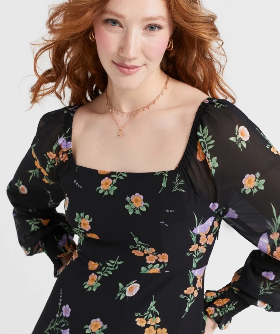 Sportsgirl Women's Floral Georgette Becky Mini Dress