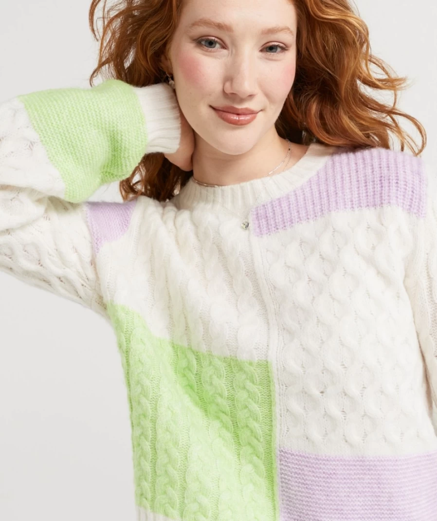 Sportsgirl Women's Multi Color Kim Knit Sweater