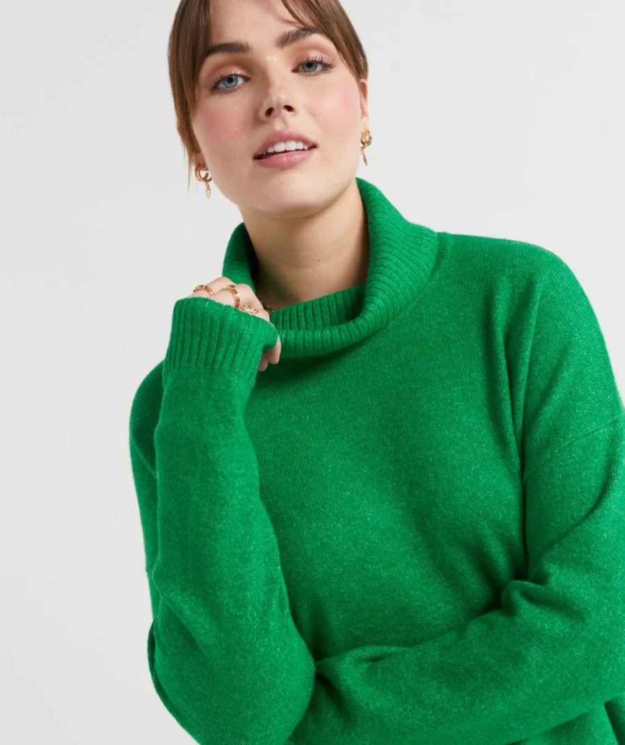 Sportsgirl Women's Mariah Roll Neck Knit Sweater - Cozy Winter Pullover