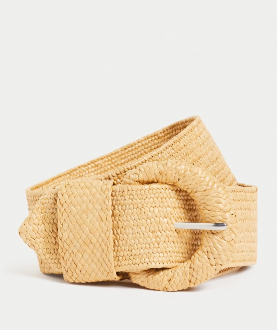 Sportsgirl Women's Tan Josie Woven Waist Belt