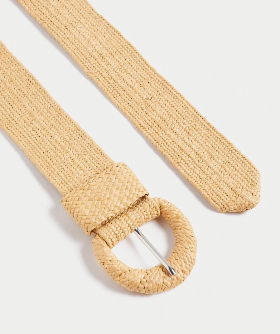 Sportsgirl Women's Tan Josie Woven Waist Belt