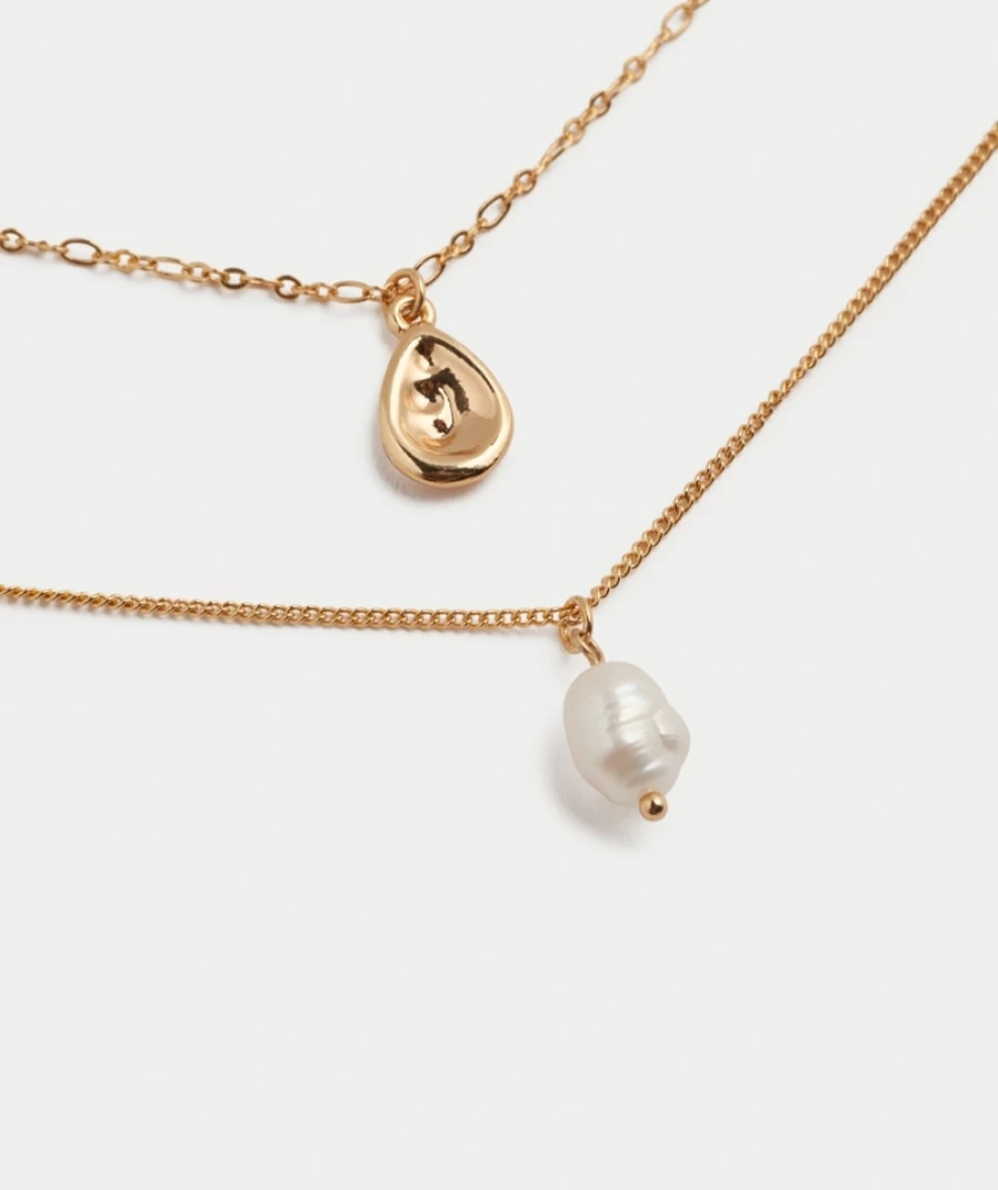 Sportsgirl Gold Plated Pearl Drop Pendant Necklace for Women