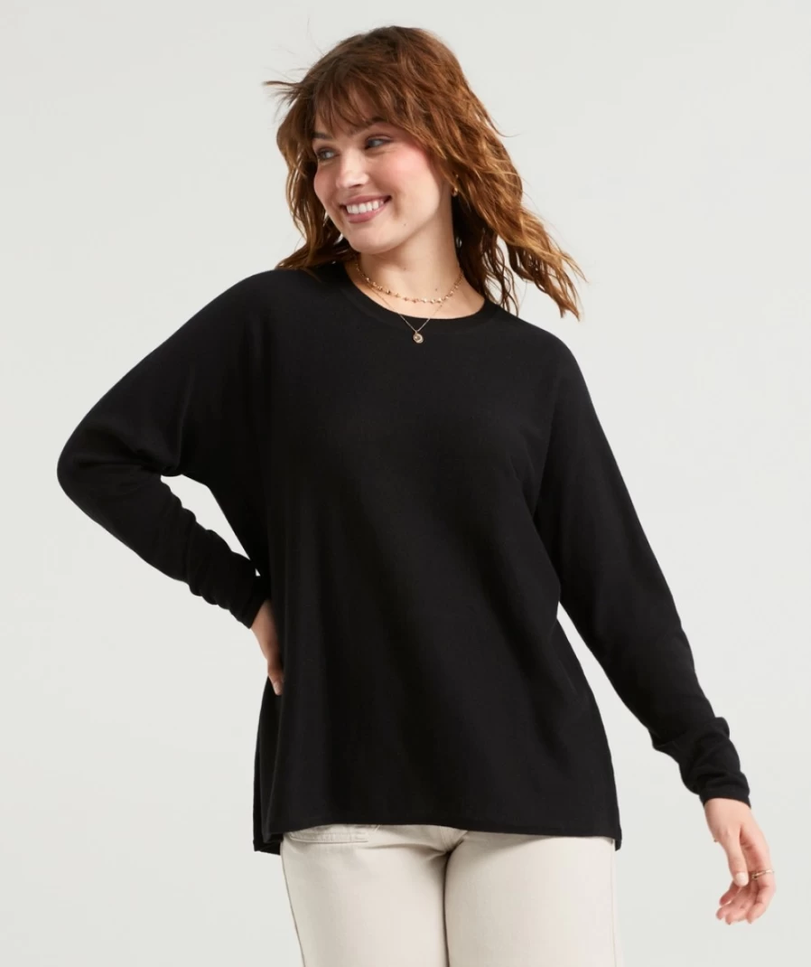 Sportsgirl Women's Simone Essential Knit Sweater - Soft Comfortable Pullover for Casual Wear