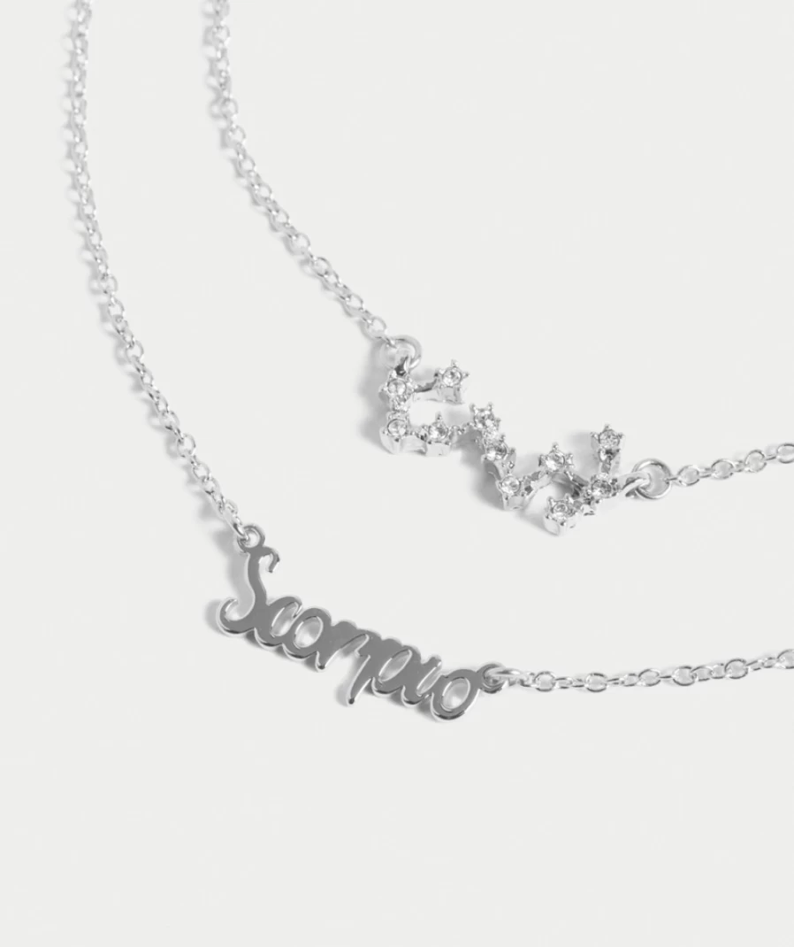 Sportsgirl Women's Silver Zodiac Constellation Necklace – Astrology Jewelry Gift