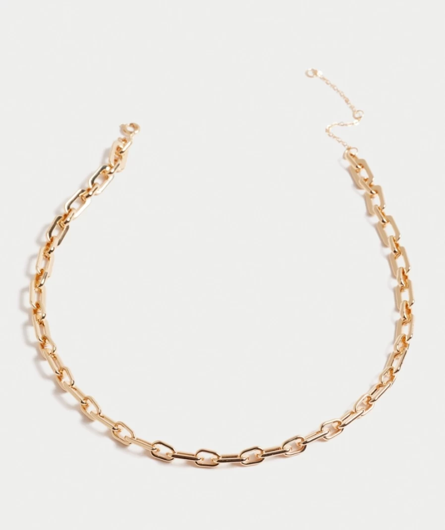 Sportsgirl Gold Plated Chain Link Necklace for Women - Elegant Layered Jewelry