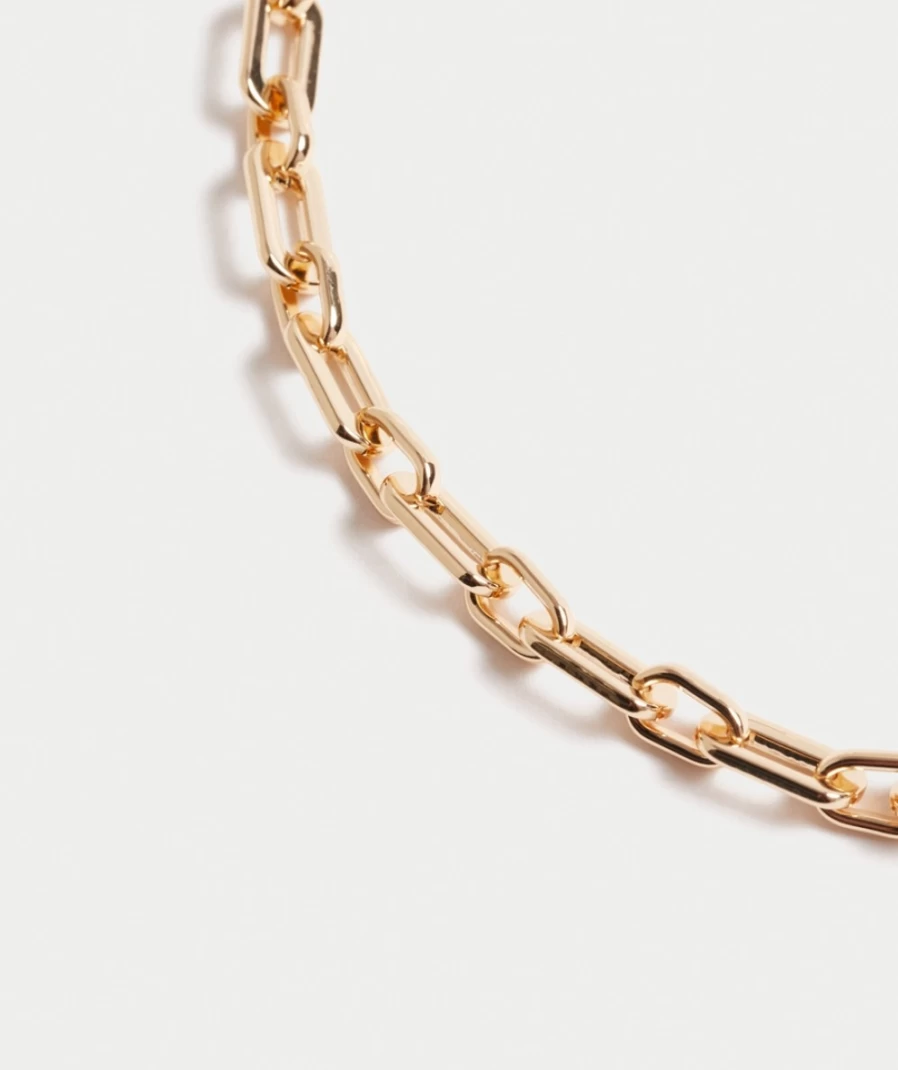 Sportsgirl Gold Plated Chain Link Necklace for Women - Elegant Layered Jewelry