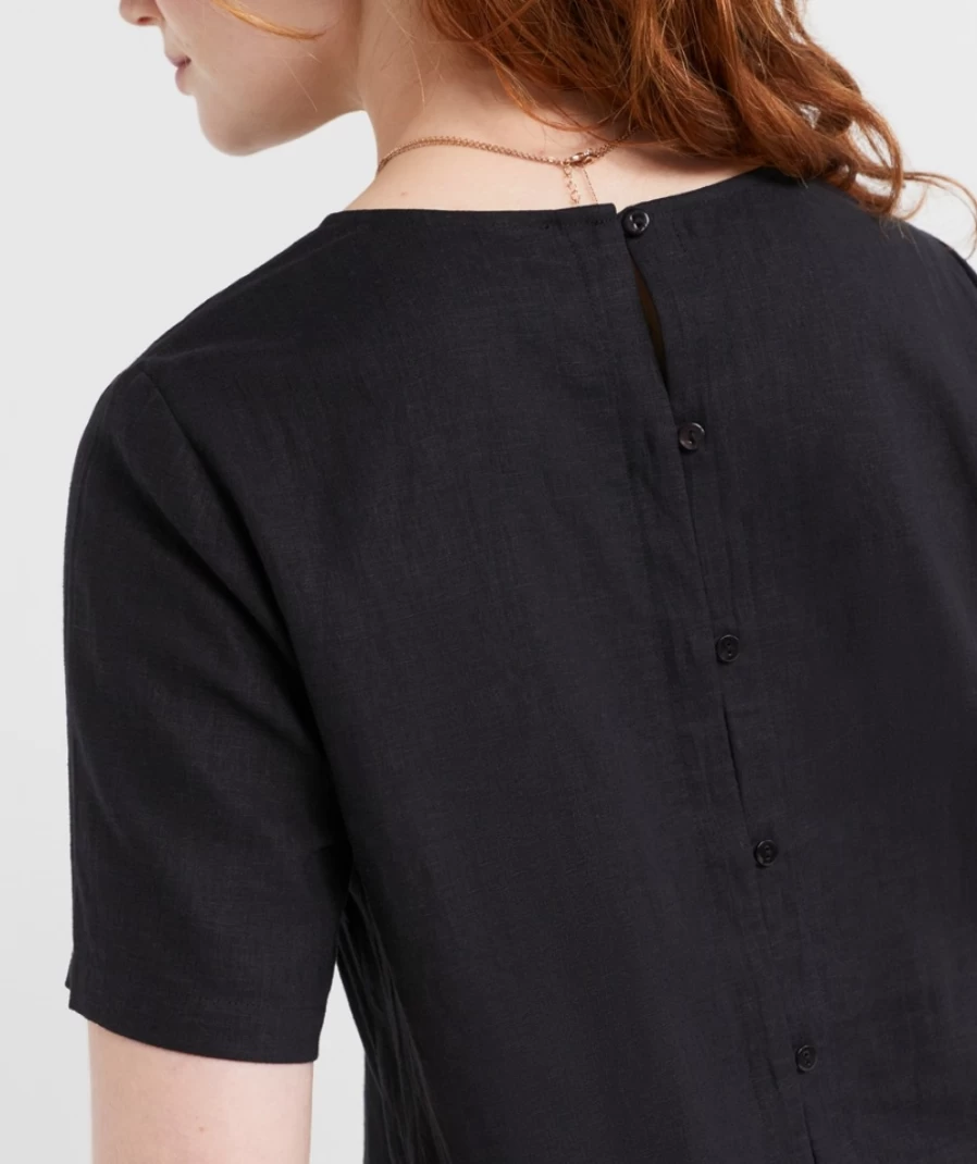 "Sportsgirl Women's European Linen Blend T-Shirt – Soft Comfort Tee"