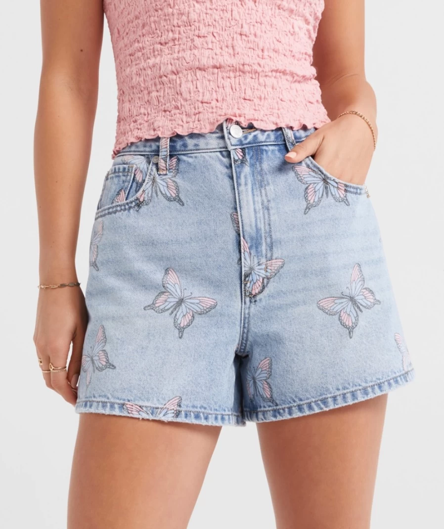 "Sportsgirl Women's Butterfly Print Ed Shorts"