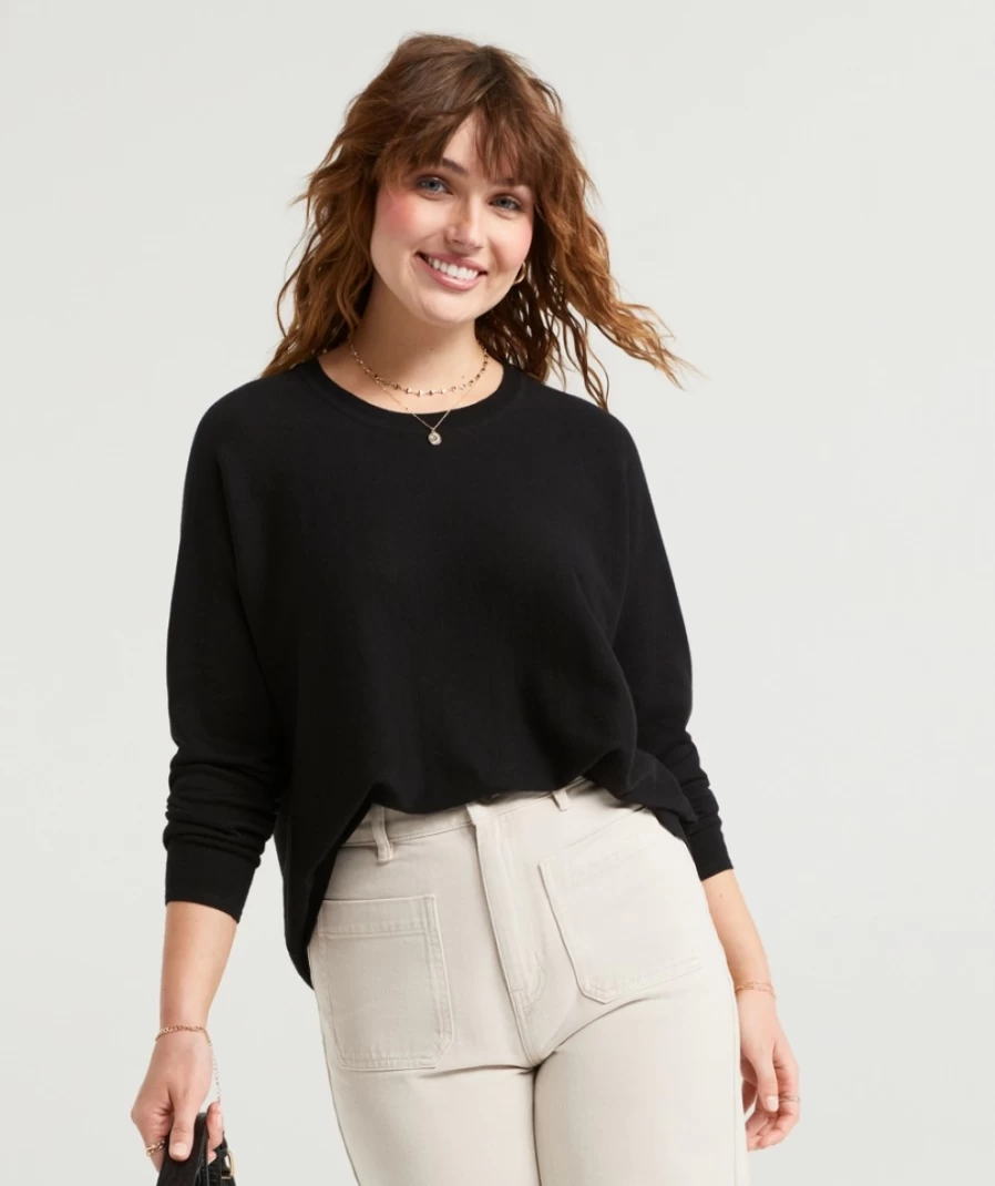 Sportsgirl Women's Simone Essential Knit Sweater - Soft Casual Pullover for Everyday Wear