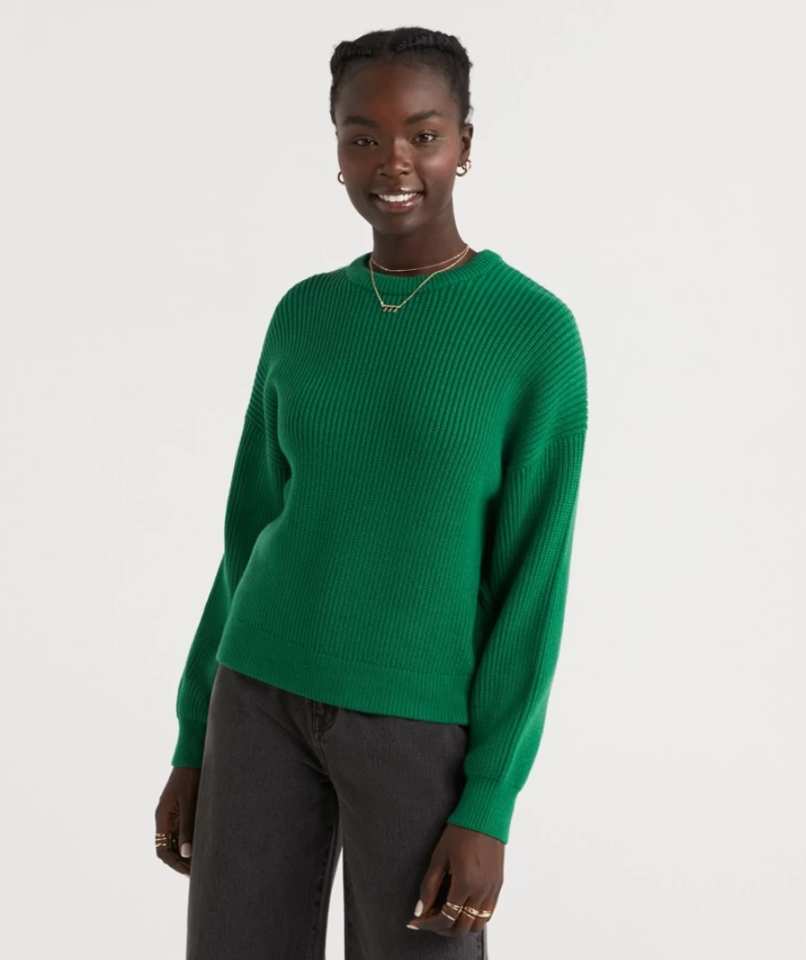 Sportsgirl Women's Iris Crew Neck Sweater - Soft Knit Pullover Top