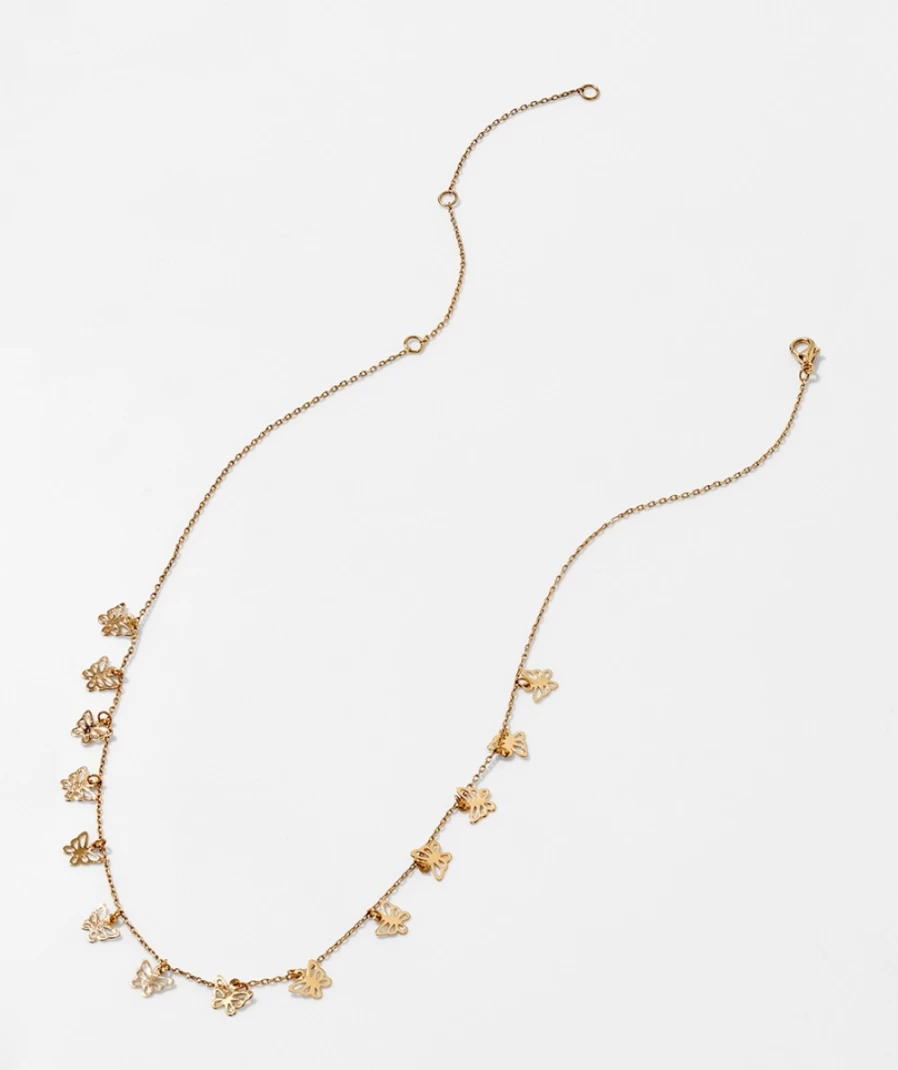 Sportsgirl Gold Butterfly Choker Necklace for Women - Elegant Fashion Jewelry