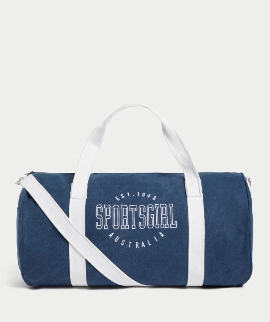 Sportsgirl Denim Collegiate Rewind Duffle Bag for Women