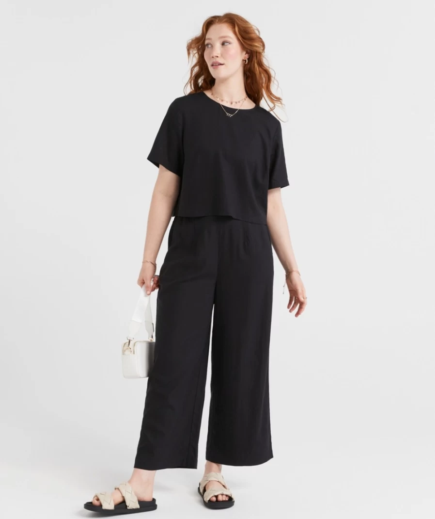 "Sportsgirl Women's European Linen Blend Culottes | Comfortable & Stylish"