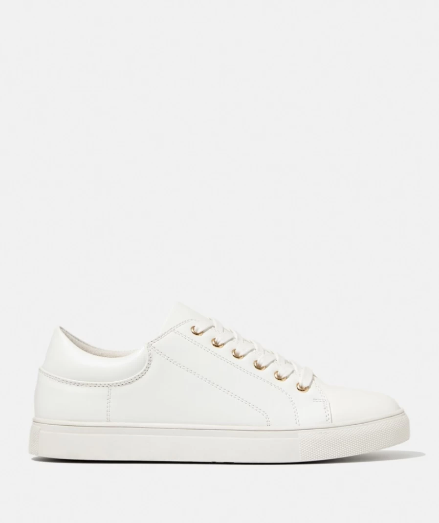 Sportsgirl Women's Mia Sneaker in White - Stylish & Comfortable White Sneakers for Women